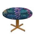 thumbnail image 3 of Orinice Jellyfish Marine Life Round Table Cover Stain Resistant Washable Indoor Outdoor Tablecloth Kitchen Dining Wedding Parties 100% Polyester Fiber 54-58, 3 of 8