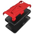 thumbnail image 4 of Compatible for Alcatel TCL A3 Case / TCL A30 Case with Holster Belt Clip Hybrid Shockproof Protective Phone Cover with Kickstand - Red, 4 of 7