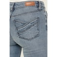 thumbnail image 2 of Shyanne Women's Aviza Medium Wash Mid Rise Bootcut Jeans - SWFA23J81 30W x 34L, 2 of 4