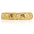 thumbnail image 5 of 14K Solid Yellow Gold Greek Key Adjustable Toe Ring Open Midi Band Summer Beach Jewelry, 5 of 8