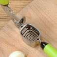 thumbnail image 3 of LEORX Garlic Press Stainless Steel Mincer Squeezer for Kitchen Use - Black, 3 of 5
