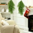thumbnail image 5 of 2 Pcs Artificial Christmas Teardrop Swag, 28" Faux Pine Needles Teardrop Door Swag, Christmas Norfolk Greenery Teardrop Wreath for Xmas Holiday Door Table Mantle Fireplace Indoor Outdoor Decor, 5 of 13