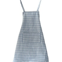 AUQ Kids Apron,Soft Cotton Fabric Toddler Apron,Comfortable Wear Kids Aprons for Cooking,Light Blue