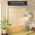 thumbnail image 6 of Red Lantern 7 ft. Tall Eudes Shoji Sliding Door Kit (Double - Sided) - Natural, 6 of 7