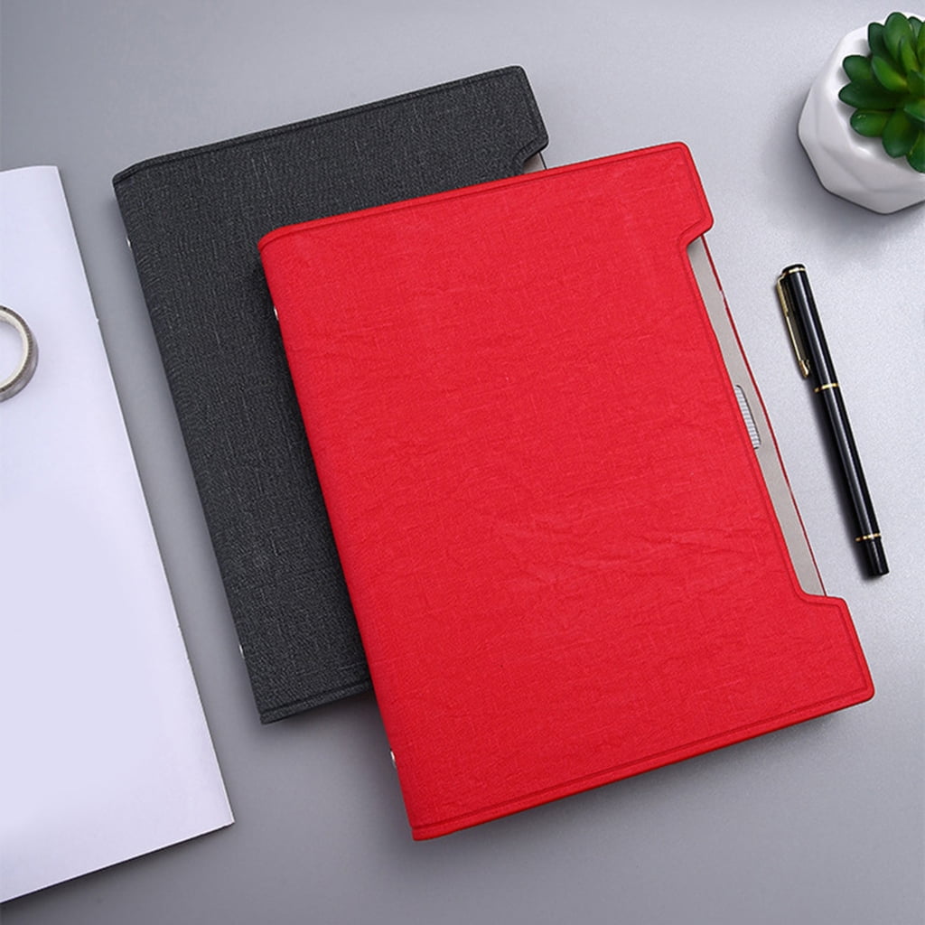 Refillable Leather Notebook With 6 Rings Binder Covers for Men Women Journaling