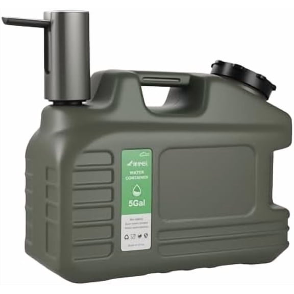 5 Gallon Water Jug, Bpa Free Large Water Jug with Spigot, Automatic Touch Control Water Pump, Emergency Water Container for Outdoor Hiking Camping$$Sport & Recreation Other