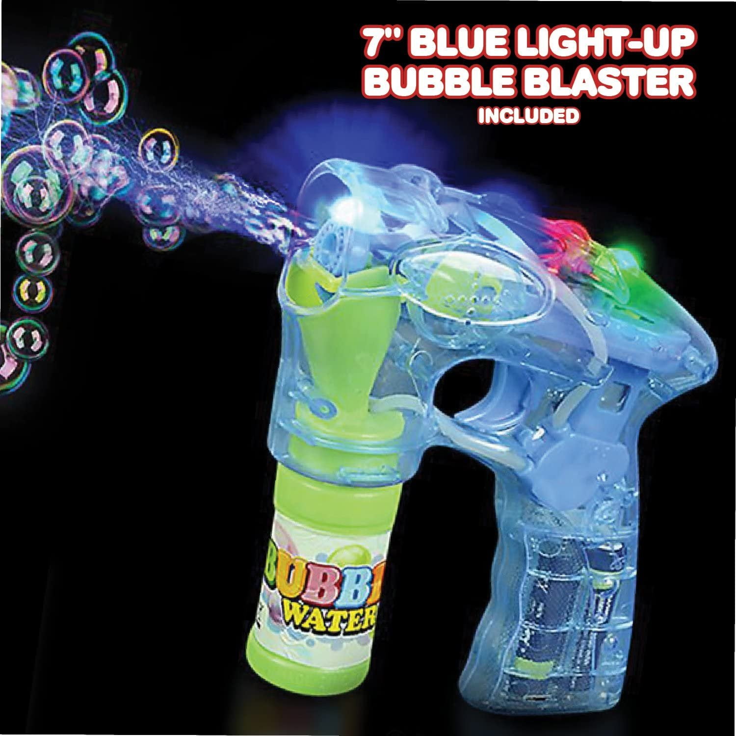 ArtCreativity Bubble Blaster Toy Set of 3 – Light-Up Bubble Guns with Sound Effects, Includes Bubble Solution, Fun Indoor/Outdoor Toy for Kids