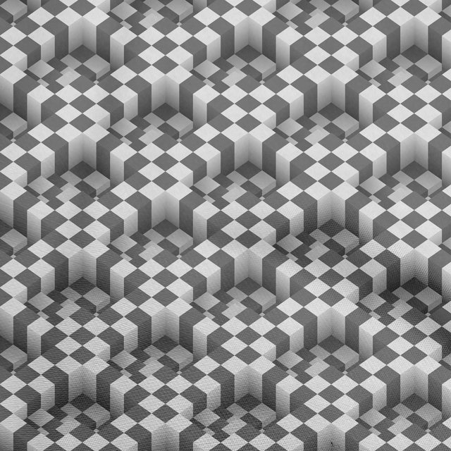 oneOone Silk Tabby Gray Fabric Geometrical Fabric For Sewing Printed Craft Fabric By The Yard 42 Inch Wide