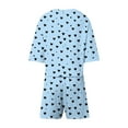 thumbnail image 6 of Annhoo Womens Valentine's Day Outfits 2 Piece Short Sleeve Cute Print Crewneck Shorts Set Comfortable Fashion Clothes, 6 of 7