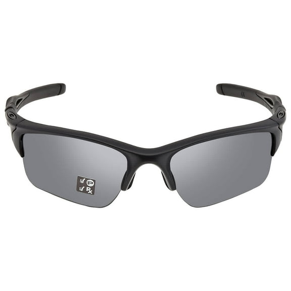 Oakley OO9154-13 Standard Half Jacket 2.0 Sunglasses, Matte Black/Gray Polarized