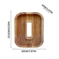 thumbnail image 5 of Wooden English Letter Savings Can Transparent Glass Savings Can, 5 of 5