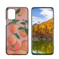 thumbnail image 1 of Compatible with LG Q52 Phone Case, Peach-5 Case Men Women, Flexible Silicone Shockproof Case for LG Q52, 1 of 1