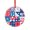 Pattern-1, variant on Home of Free Because of The Brave Glass Christmas Ornament Patriotic Decorations Glass Round Christmas Ornament Unique Gift Idea