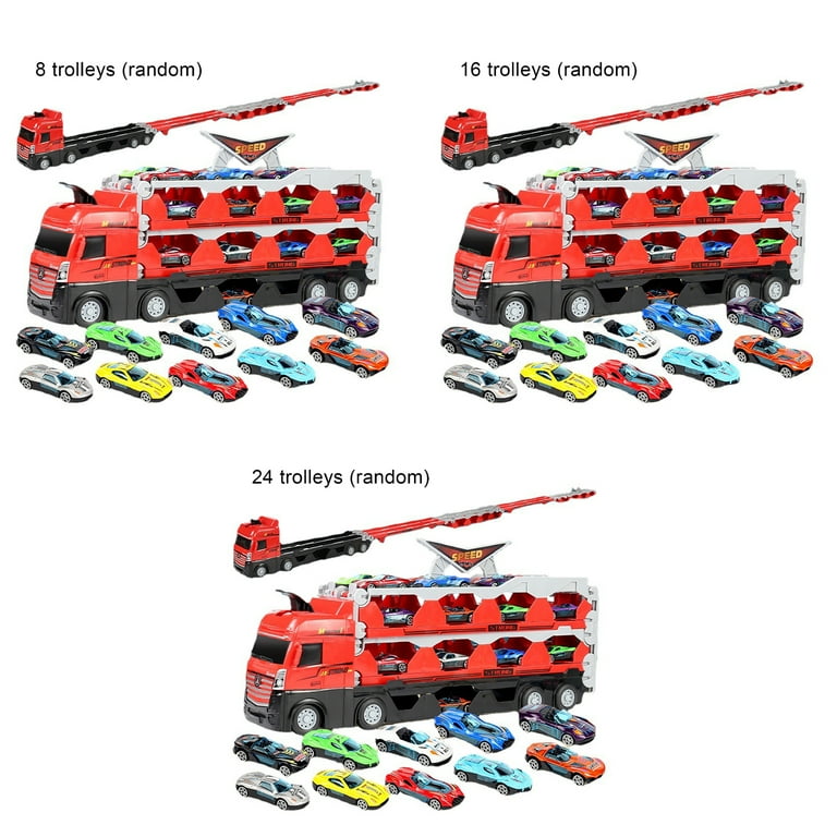 Mega Hauler Truck with Ejection Race Track, Kids' Deform