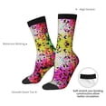 thumbnail image 4 of KLL Colorful Tie Dye Stained Glass 3 Print Cool Socks Men's Women's Crew Socks Funny Crazy Novelty Stockings, 4 of 6
