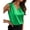 Green -BI38, variant on Dwellite Women Satin Tank Top V Neck Summer Sleeveless Shirt Business Casual Clothes Brown XL
