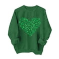 thumbnail image 7 of St. Patrick's Day Sweatshirt for Women Shamrock Balloon Bouquet Graphic Print Crewneck Long Sleeve Classic Fit Festive Party Holiday Pullover Clothes, 7 of 7