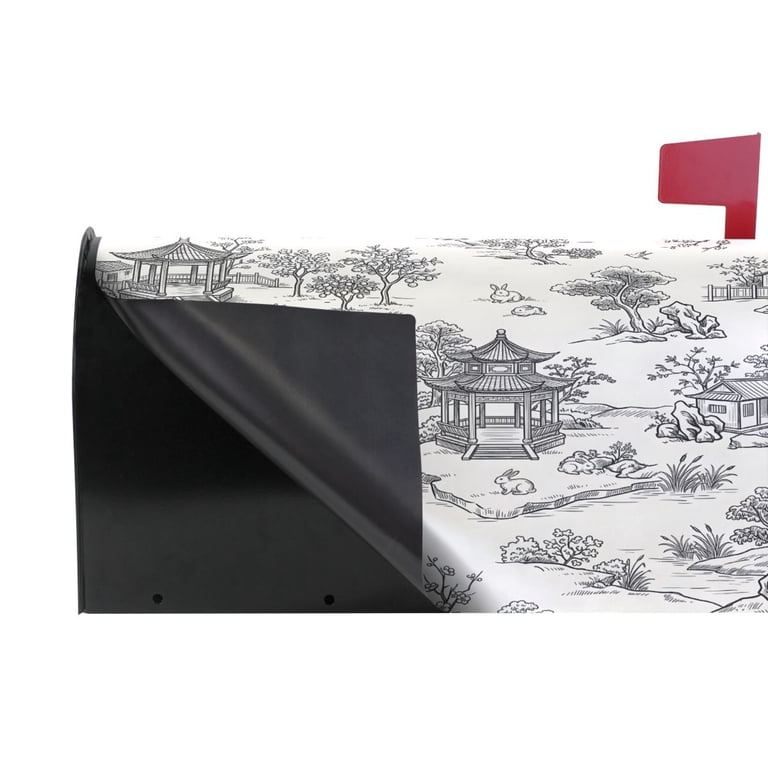 Magnitic Ink Haosy Mailbox Covers Magnetic Standard Size 21x18 Post Box Cover Wrap ...