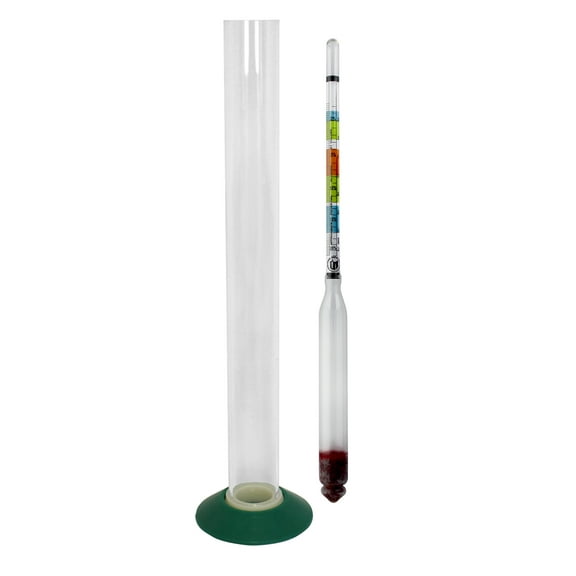 Home Brew Ohio Triple Scale Hydrometer and Test Jar Combo