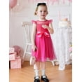 thumbnail image 3 of Oudiya Toddler Girls Tutu Dress Summer Contrast Mesh Party Dresses Cute Princess Tulle Sundress with Belt 2-8Y, 3 of 7