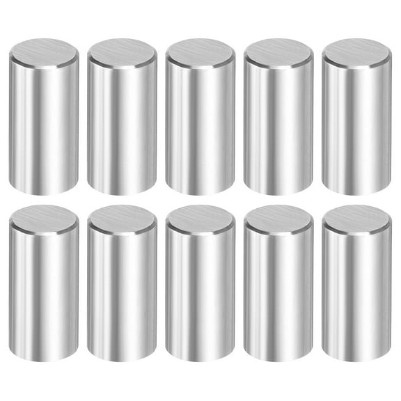 Uxcell 10 Pcs 12 mm x 25 mm Dowel Pins, 316L Stainless Steel Cylindrical Dowel Pins Shelf Support Peg Pin Rod Fasten Elements Metal Shelf Pegs Silver Tone