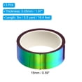 thumbnail image 2 of Unique Bargains 15mmx5m Holographic Tape Adhesive Metallic Foil Masking Sticker, Purple 3 Roll, 2 of 5