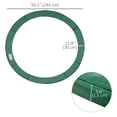thumbnail image 2 of Coussin de Sécurité pour Trampoline Rond de 8 Pieds - Housse de Remplacement en Mousse EPE Vert Foncé pour Gym Extérieur et Jeu de Rebond - Diamètre 96 Pouces, Durable et Résistant aux Intempéries, 2 of 7