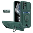 thumbnail image 1 of Slide Camera Lens Protector Silicone Case Compatible Samsung Galaxy S23 Ultra/s23 Plus/s23 With Magnetic Ring Stand, 1 of 3