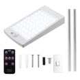 thumbnail image 1 of Lámpara De Pared Solar Con 3 Modos De Trabajo Y 4 Niveles De Brillo Lámpara De Seguridad Con Sensor De Movimiento De 48 Led Ip65 A Prueba De Agua Con Control Remoto Vogacara HA013558-00, 1 of 7