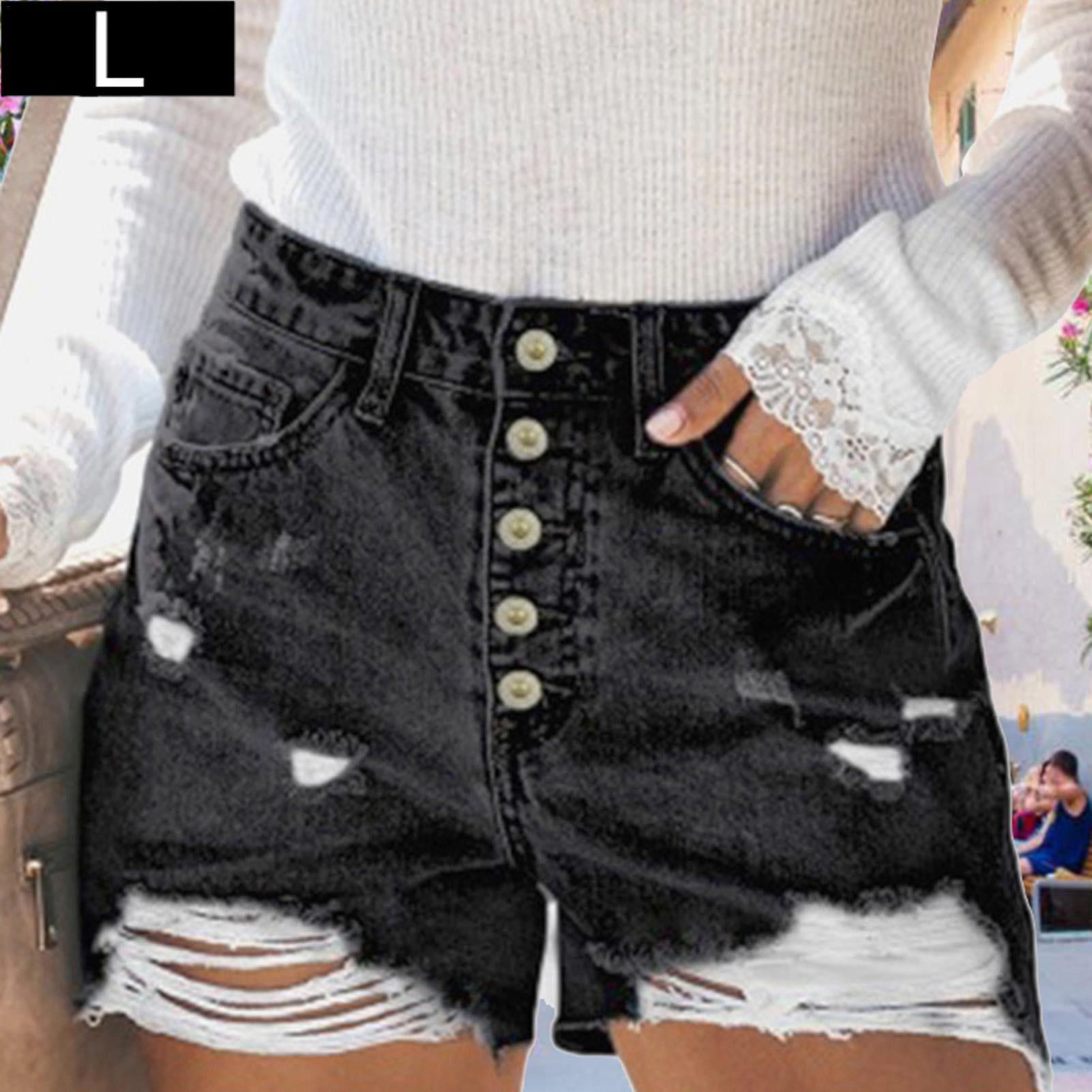 denim shorts walmart