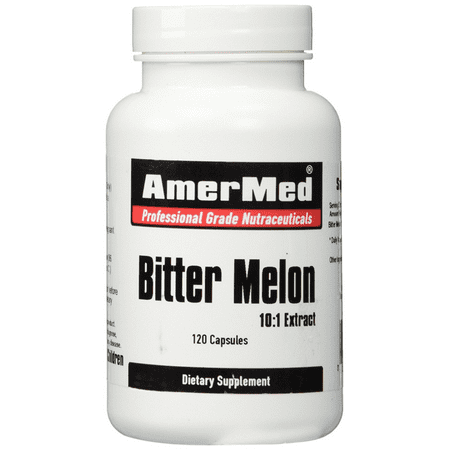 Bitter Melon Extract 600mg, 120 Capsules by AmerMed NEW FREE