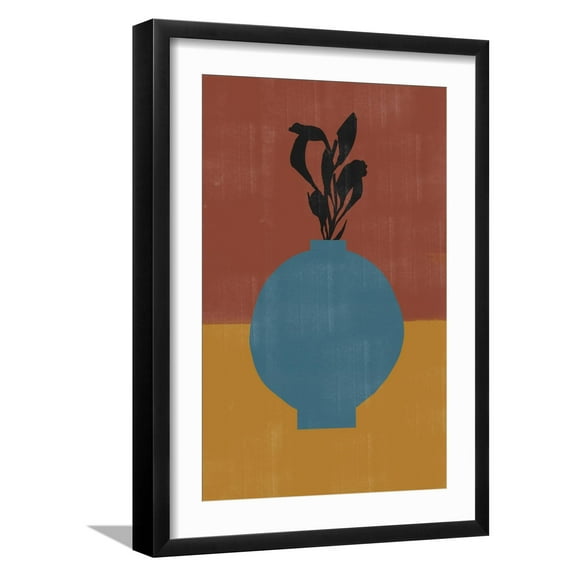Art.com Vase No9. Giclee Print by THE MIUUS STUDIO, Black Frame Wall Art, 17" x 23"
