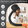 thumbnail image 4 of Accesorio para secador de pelo con capó, suave, ajustable, extra grande, para acelerar el tiempo de secado en casa, fácil de usar para peinar, rizar y acondicionar profundamente (negro), 4 of 5