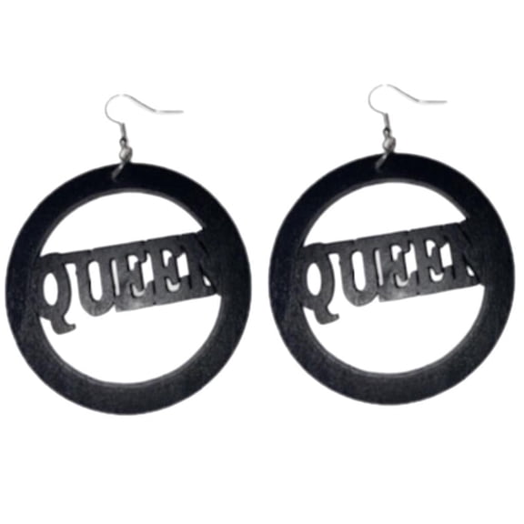 Queen Wood Earrings