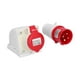 thumbnail image 1 of Enchufe Industrial, 380V-415V 16A Conector Eléctrico De Carcasa Aislante Juego De Enchufes Montados En Superficie Para Estación De Energía Para Sitio De Construcción, 1 of 8