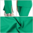 thumbnail image 4 of Mifsaly Scrubs for Women Set Doctors Nursing Scrubs Matching Outfits 2026 Soild Color Workwear Half Zip Short Sleeve Tops & High Waist Wide Leg Pants with Pockets XL, 4 of 4