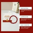 thumbnail image 4 of Opehuo Bracelet Perlé Bracelet en Cristal, Bracelet Perles Rouges Gourde Blanche, Bracelet Pixi Invitation à la Fortune, Bracelet de Prière, Bracelet Améthyste, Cadeau pour Petit Ami Ami Ami Famille(L), 4 of 9