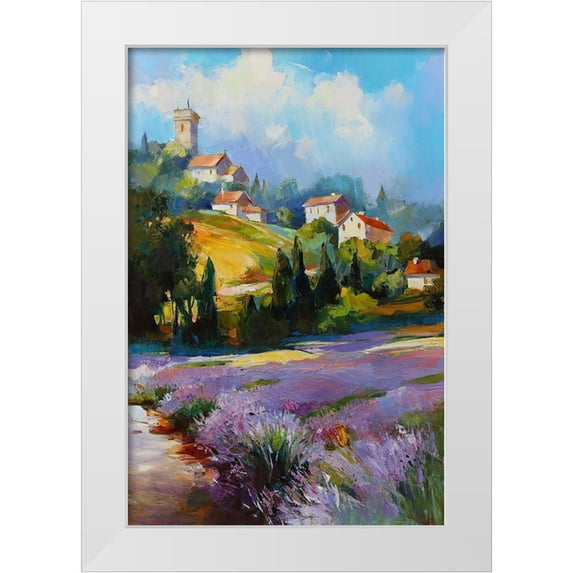 Bond 17x24 White Modern Wood Framed Museum Art Print Titled - Color Pulses