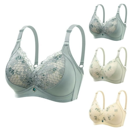 

Pntutb Bras for Women Clearance Womans Comfortable Lace Breathable Bra Underwear No Rims
