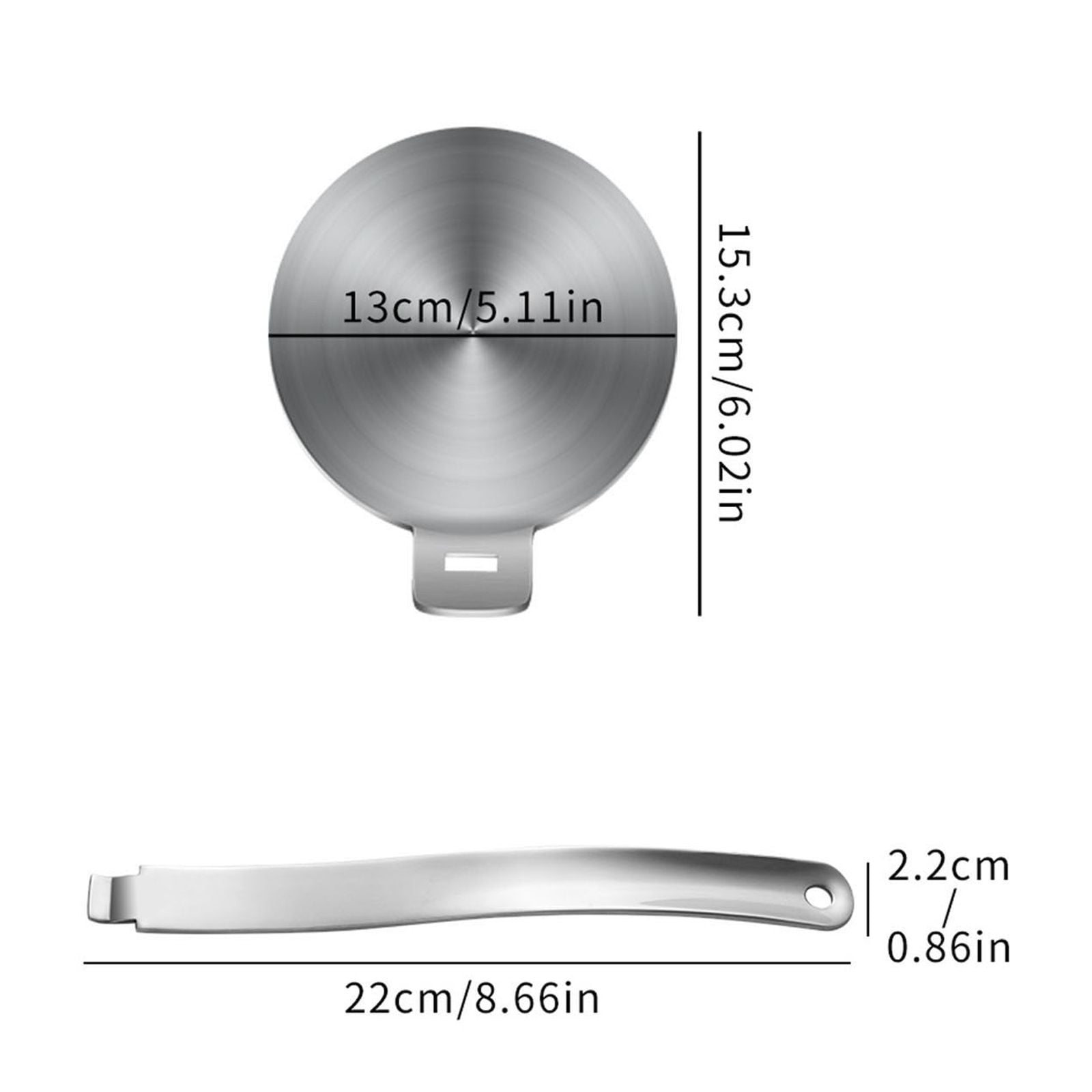 Heat Diffuser for Gas Stove 13 cm Stainless Steel Aluminum Alloy Induction Cooker Adapter with Magnetic Base