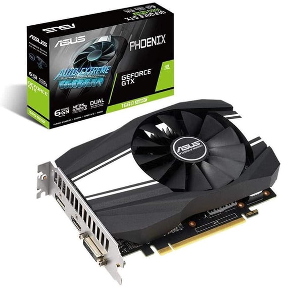 Restored ASUS GeForce GTX 1660 Super 6GB Phoenix PH-GTX1660S-O6G Video Graphics Card GPU (Refurbished)