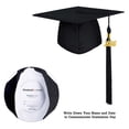 thumbnail image 3 of GraduationMall Unisex Adult Matte Graduation Cap with 2026 Tassel Black, 3 of 5