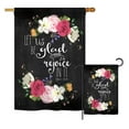 thumbnail image 1 of G165120-BO Réjouissons-Nous Expressions Inspirantes Impressions Décoratives Verticales 13 x 18.5 Po. Drapeau de Jardin Double Face, 1 of 1