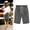 Gray, variant on Women's Casual Elastic Waist Comfy Knee Length Curling Shorts with Pockets Coffee Womens Boxer Shorts