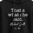 thumbnail image 3 of The Office - That's What She Said - Juniors Cropped Pullover Hoodie, 3 of 5