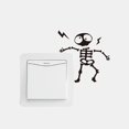 thumbnail image 3 of XIANXIAN Dancing Skeleton Car Sticker Decal, Cute Halloween Vinyl Decal, Waterproof Self-Adhesive Car Decoration Sticker, Car Bumper Decal for Window, Laptop, Refrigerator, Wall, Door (Black), 3 of 5