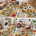thumbnail image 5 of 2.7'x5' Area Rugs, Spring Floral Indoor Outdoor Area Rug for Living Room Bedroom, Summer Sunflower Botanical Dasiy Washable Bathroom Rugs Kitchen Floor Carpet Mats Home Decor Aesthetic, 5 of 8