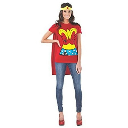 Wonderwoman Adult Halloween Shirt Costume (Top Ten Best Costumes)