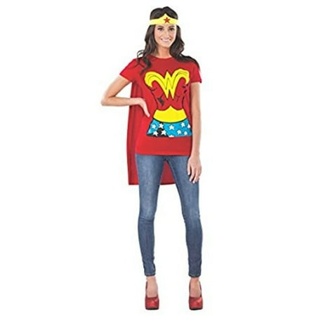 Wonderwoman Adult Halloween Shirt Costume (Best Friend Halloween Costumes For Adults)