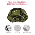 thumbnail image 5 of YFYANG Women's Double Waterproof Shower Cap, Vintage Chevron Flowers Reusable Hair Cap for All Hair Styles and Head Sizes, 5 of 9